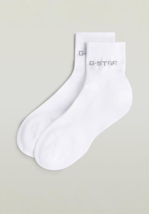 G-STAR - Anklet sock 3-pack - white