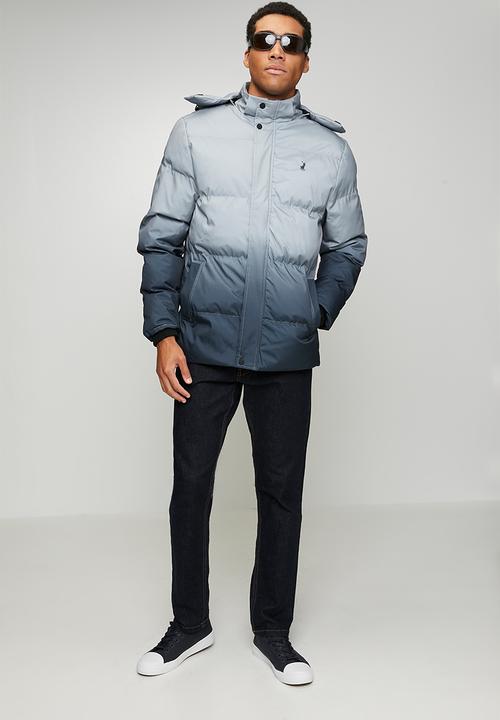 POLO - Mali Ombre Puffer Long Sleeve Jacket - Blue