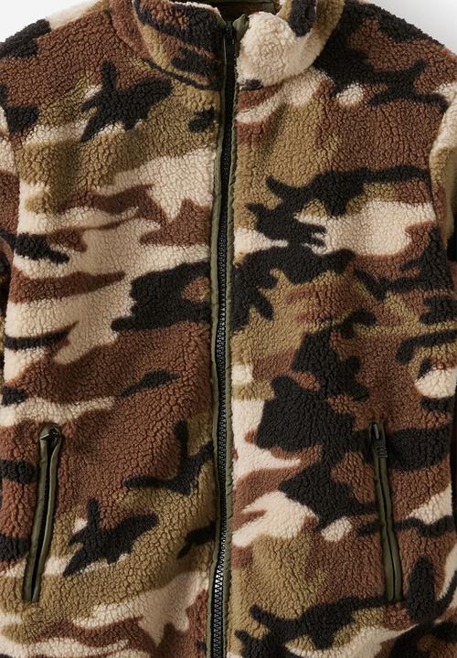 Cotton On - Simon Sherpa Jacket - Camo