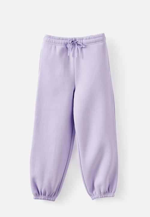 Cotton On - Sammy Oversized Hoodie & Relaxed Trackpant Pack - Vintage Lilac/Fun Day Club