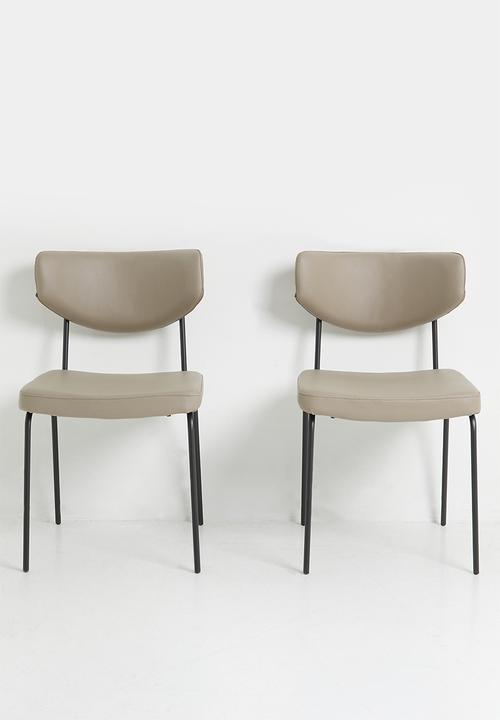 Luke Dining Chair Set Of 2 - Taupe