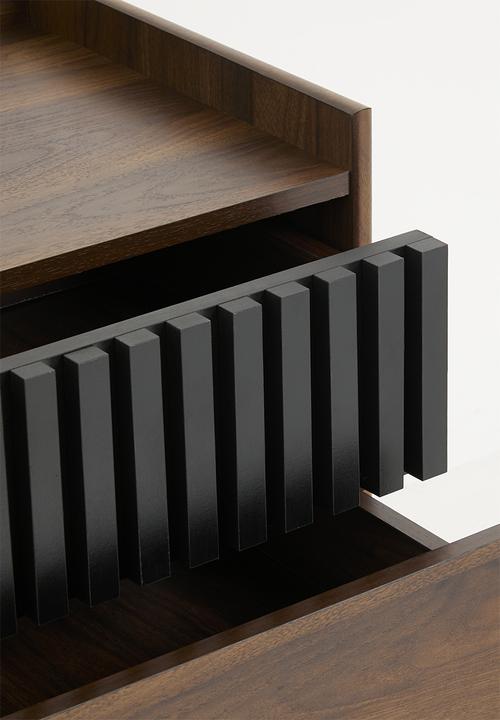 Sixth Floor - Malibu Bedside Table - Natural & Black