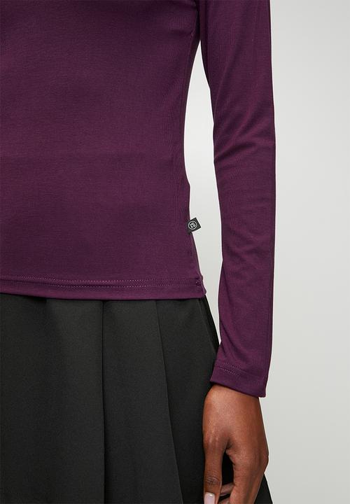 Me&B - Luxe Polo neck Essential - purple