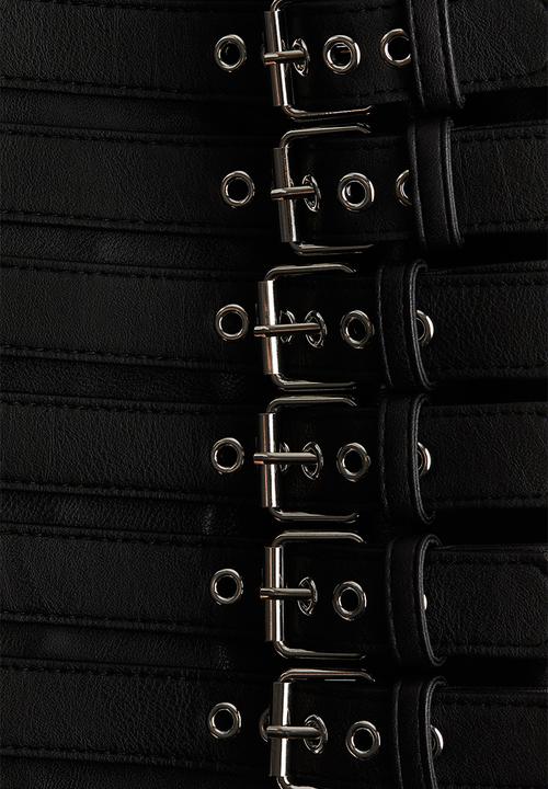 H&M - Belt-detail mini skirt - black