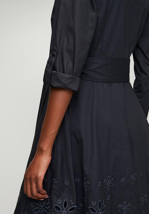 Pringle of Scotland - Pringle lyla shirt dress  - navy