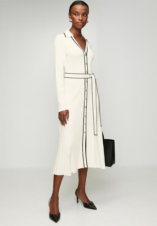 Pringle of Scotland - Pringle felicity knit dress  - white
