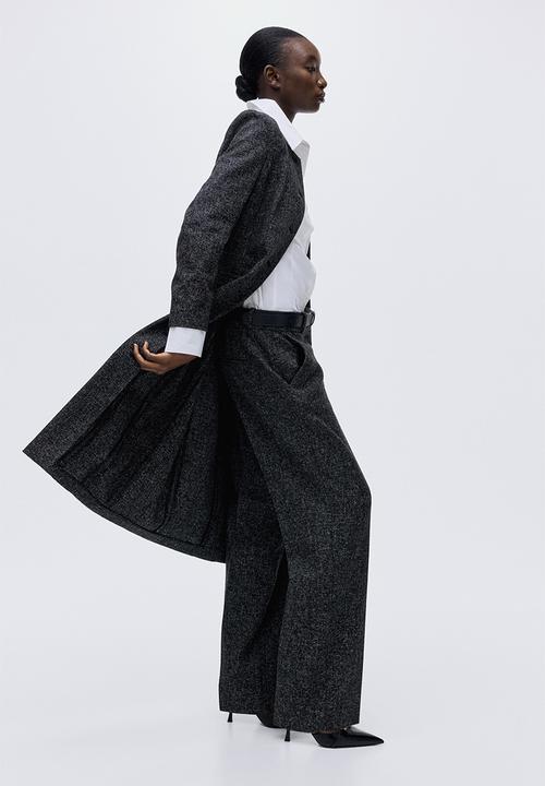 H&M - Tailored trousers - black marl