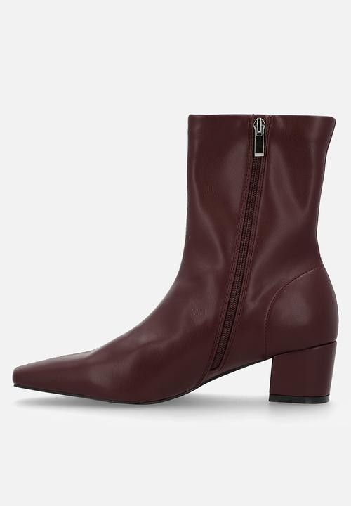 Raid London - Meadow sock boot - burgundy 