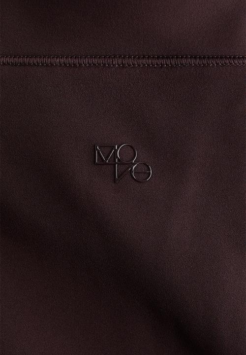 H&M - Sports fleece jacket with softmove™ - chocolate plum