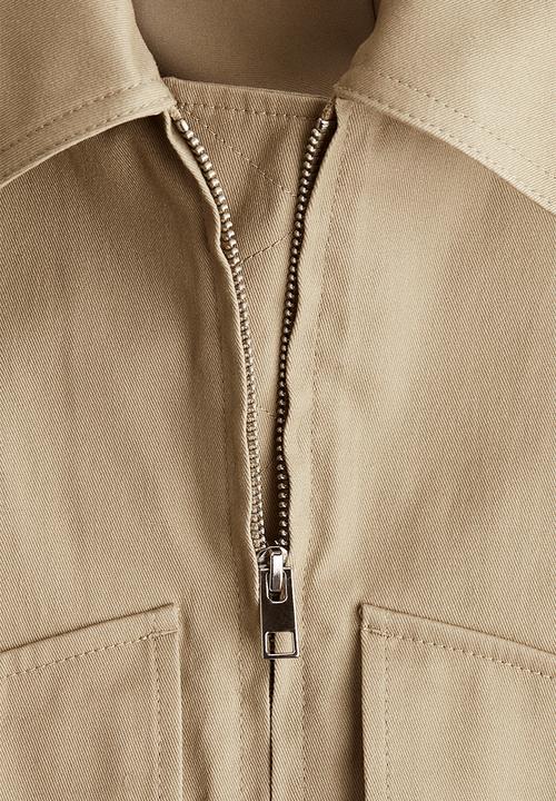 H&M - Cotton cargo jacket - beige