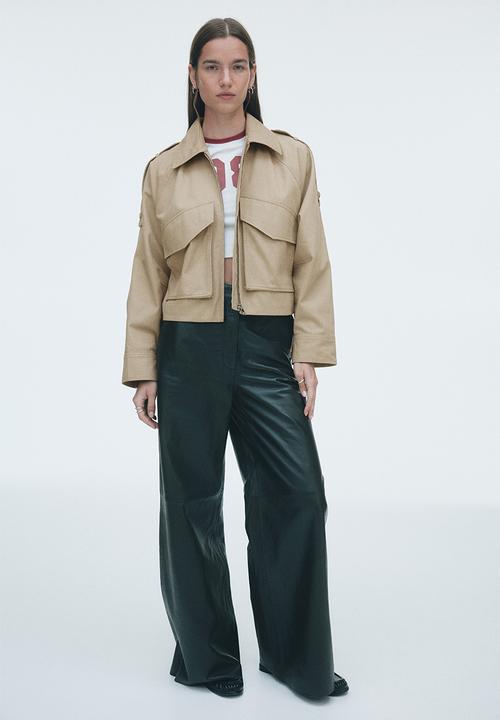 H&M - Cotton cargo jacket - beige