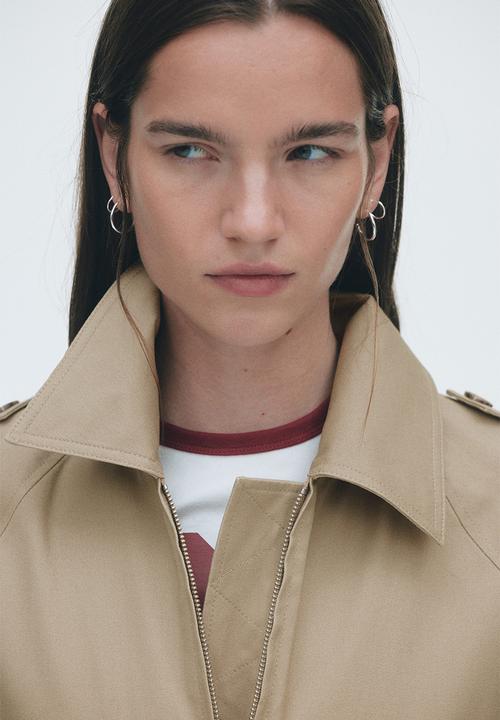 H&M - Cotton cargo jacket - beige