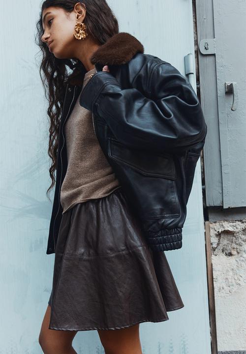 H&M - Circular mini skirt - dark brown