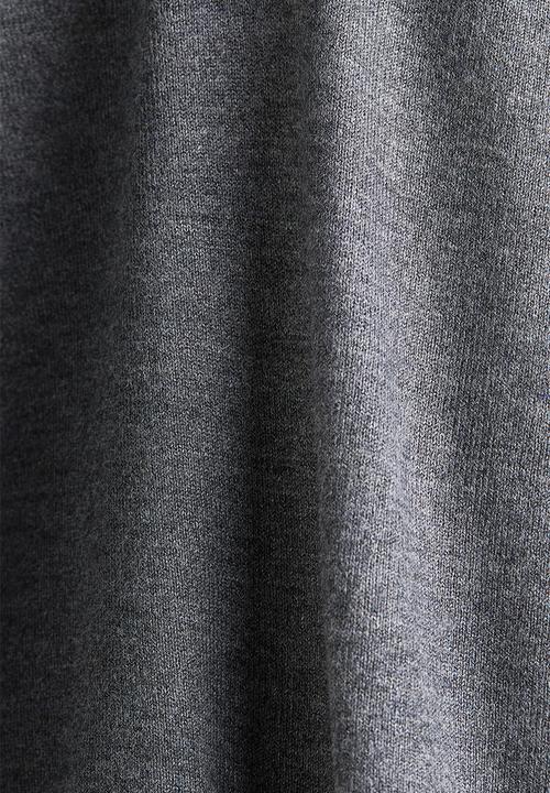 H&M - Long-sleeved polo shirt - dark grey marl