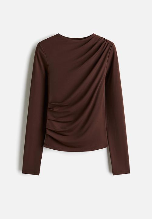 H&M - Draped top - brown