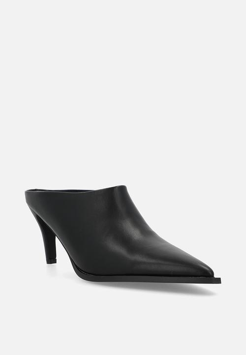 Raid London - Eldi closed toe stiletto heel mule - black 