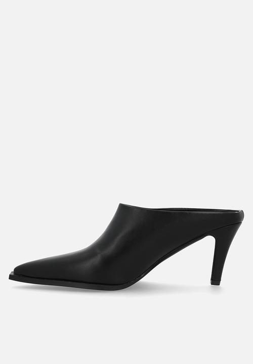 Raid London - Eldi closed toe stiletto heel mule - black 