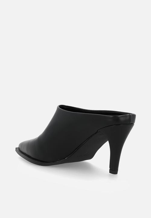 Raid London - Eldi closed toe stiletto heel mule - black 