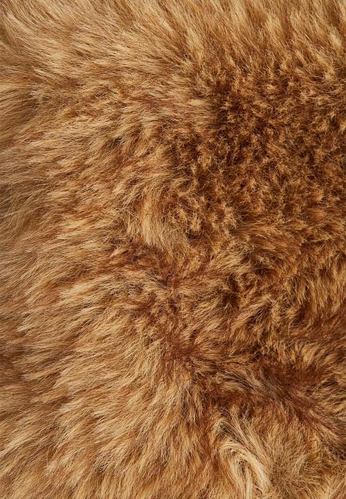 H&M - Cropped fluffy jacket - dark beige