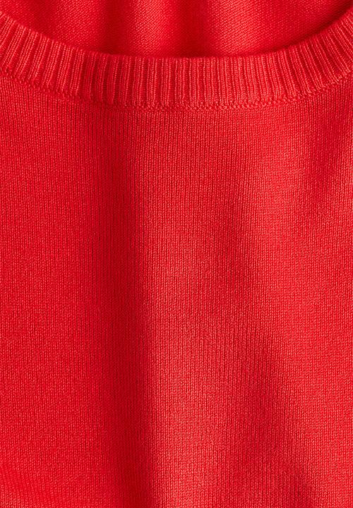 H&M - Fine-knit t-shirt - bright red