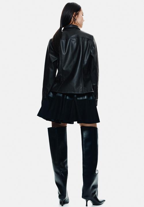 H&M - Coated shirt - black