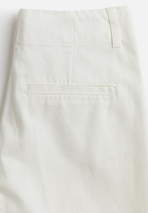 H&M - Wide high jeans - white