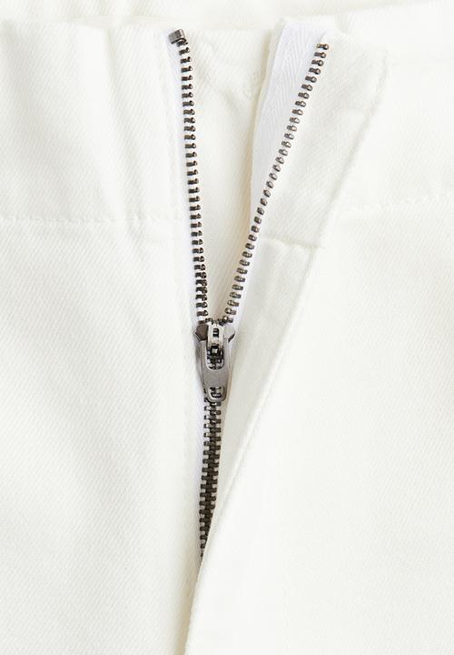 H&M - Wide high jeans - white