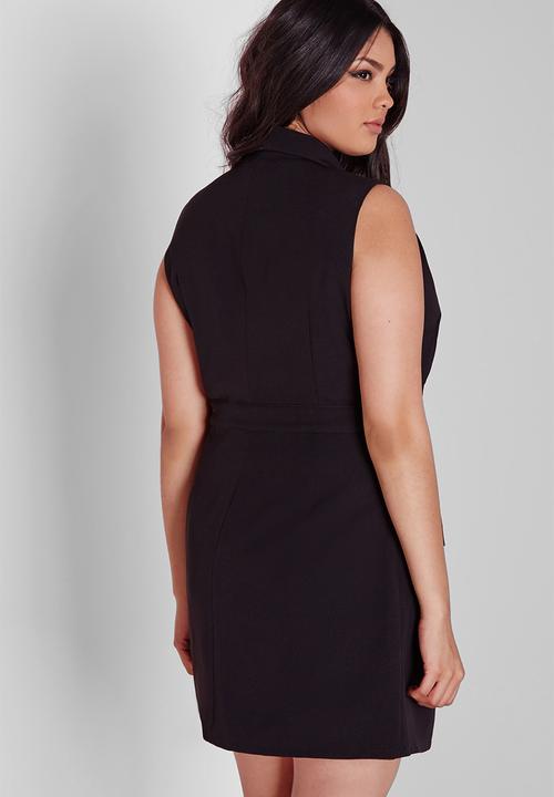 Missguided - Plus size wrap D-ring dress