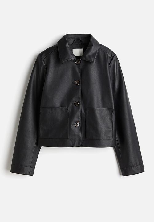 H&M - Coated jacket - black