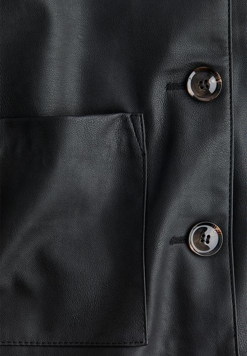 H&M - Coated jacket - black