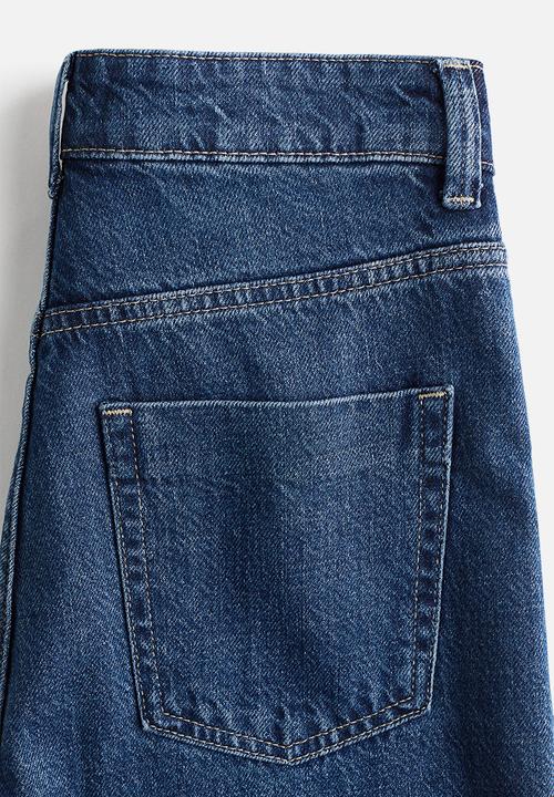 H&M - Wide high jeans -  dark denim blue