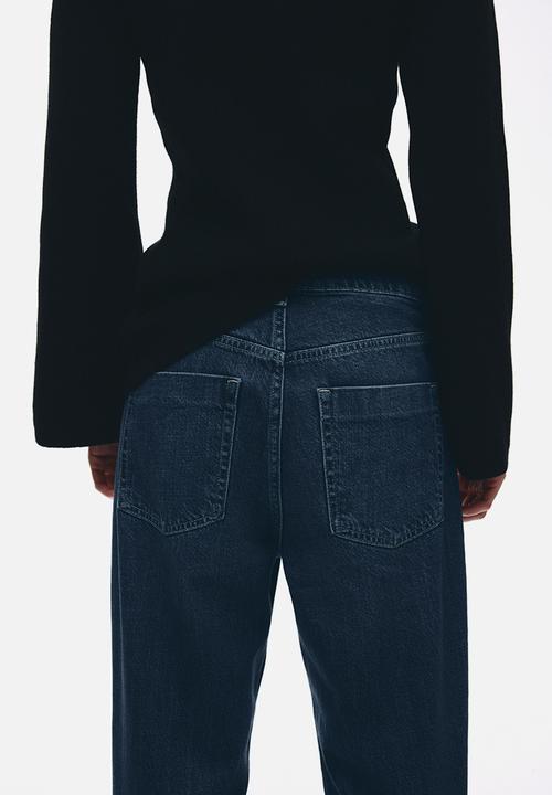 H&M - Wide high jeans -  dark denim blue