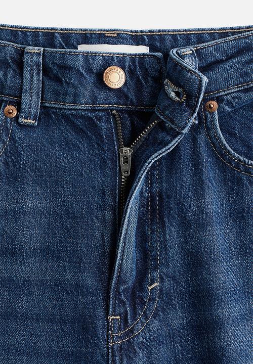 H&M - Wide high jeans -  dark denim blue