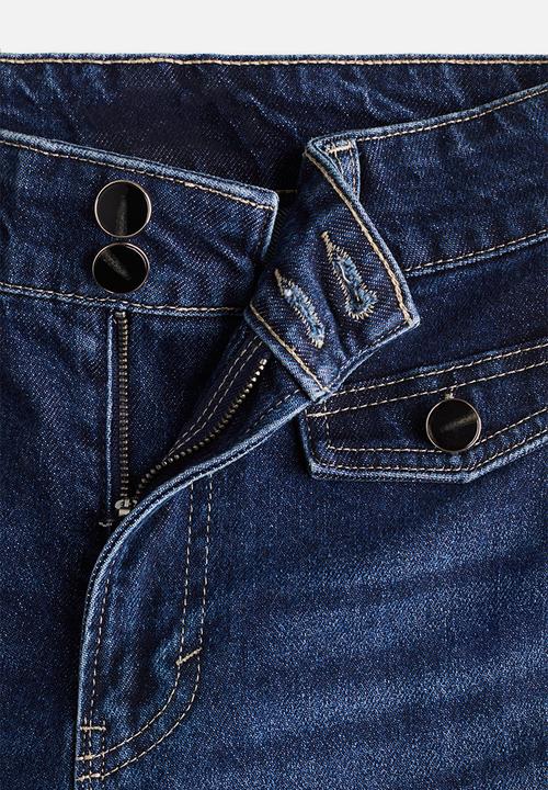 H&M - Flared high jeans - dark denim blue