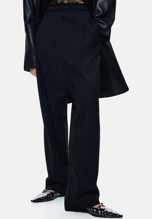 H&M - Wool-blend trousers - black