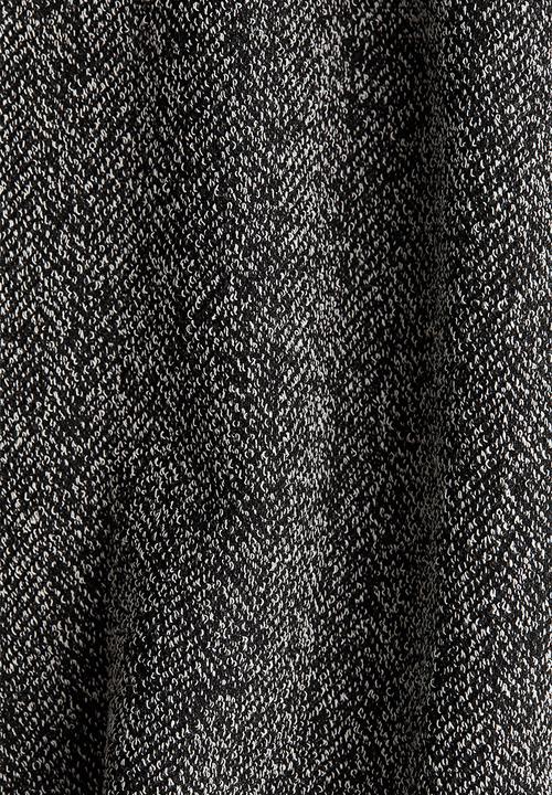 H&M - V-neck top - dark grey/herringbone pattern