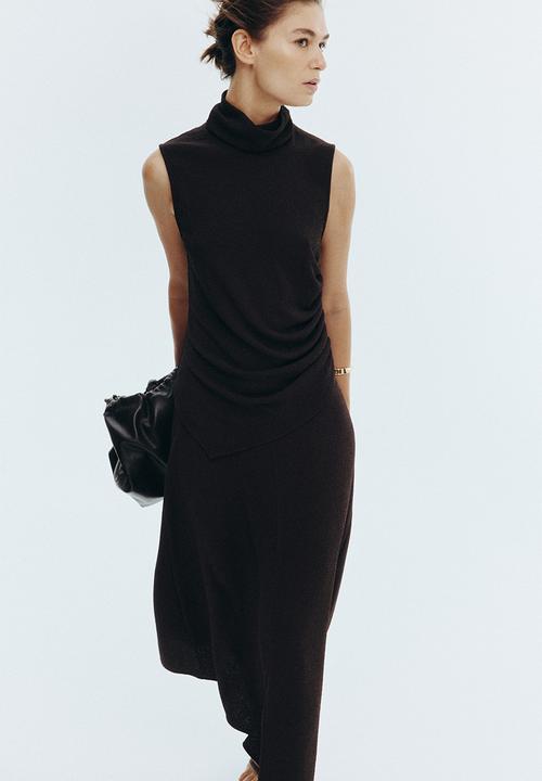 H&M - Circular midi skirt - dark brown