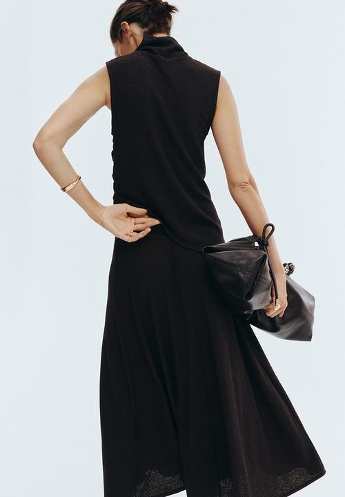 H&M - Circular midi skirt - dark brown