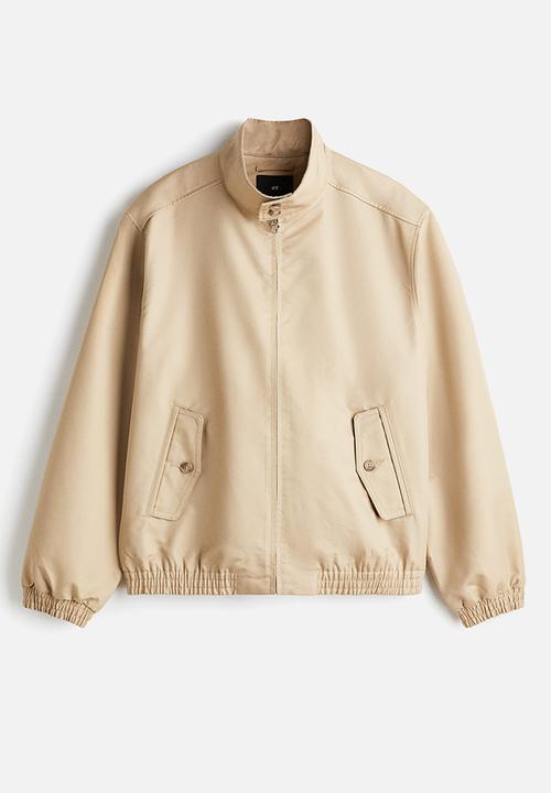 H&M - Loose fit funnel-neck jacket - beige
