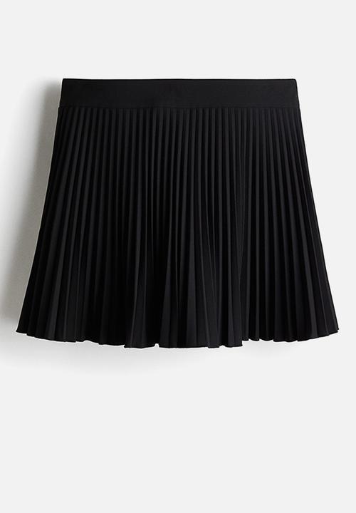 H&M - Pleated mini skort - black