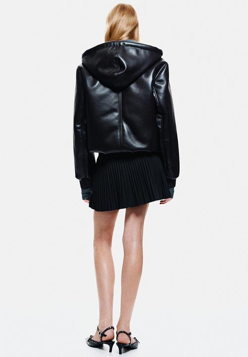 H&M - Pleated mini skort - black