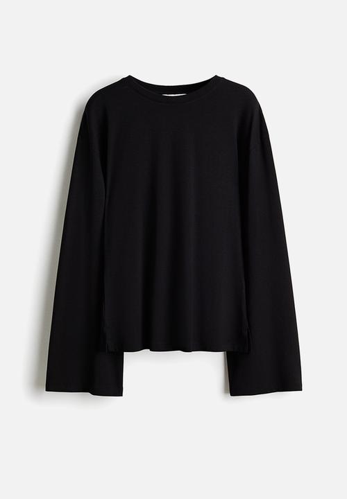 H&M - Long-sleeved top - black