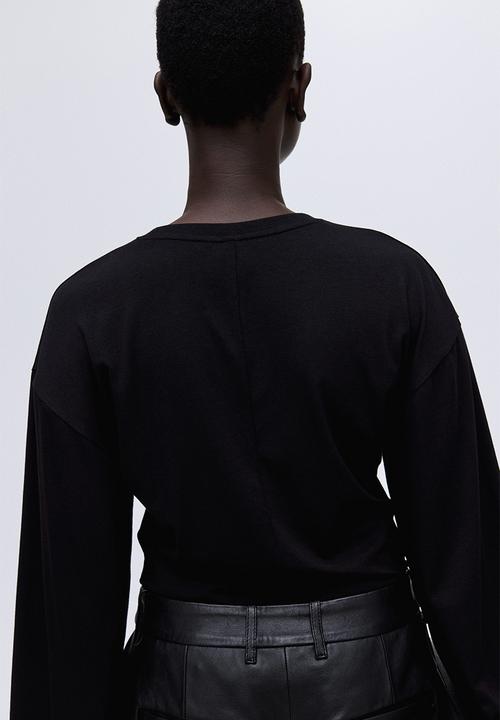 H&M - Long-sleeved top - black