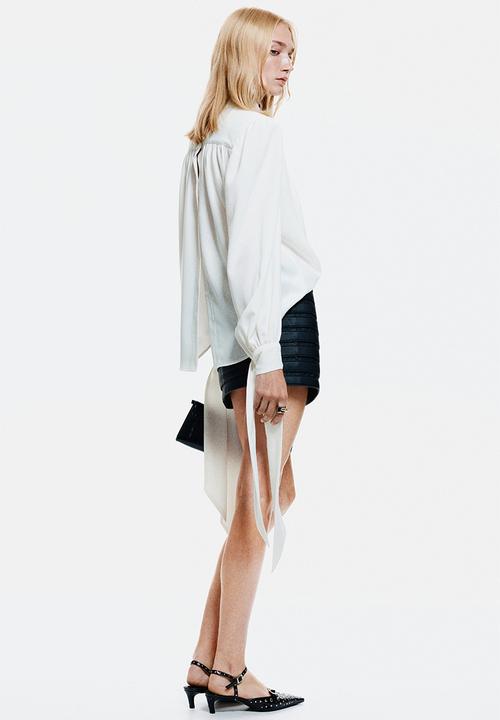 H&M - Shoulder-pad blouse - white