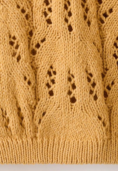 MANGO - Cardigan ISLAB - Medium Yellow