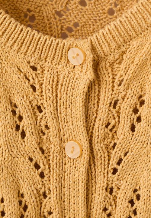 MANGO - Cardigan ISLAB - Medium Yellow