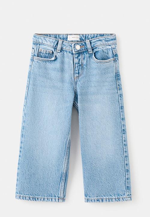 MANGO - Jeans WIDE - Open Blue