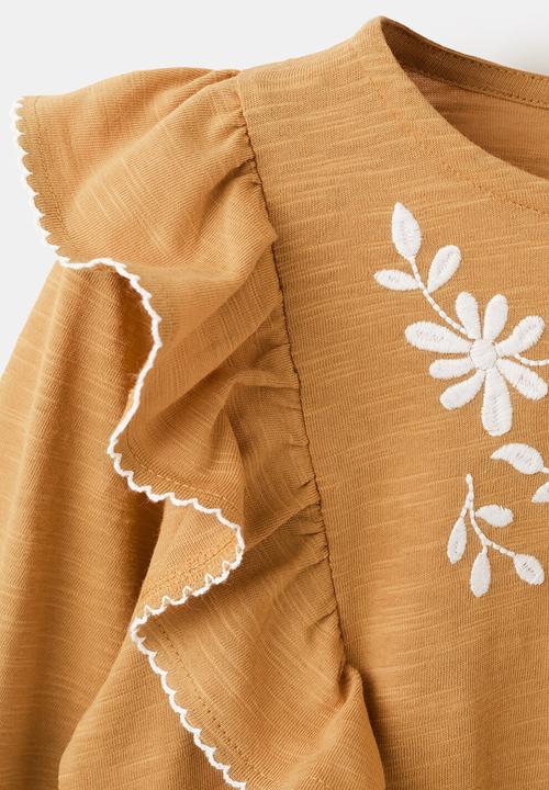 MANGO - T-Shirt BLUSI - Dark Yellow