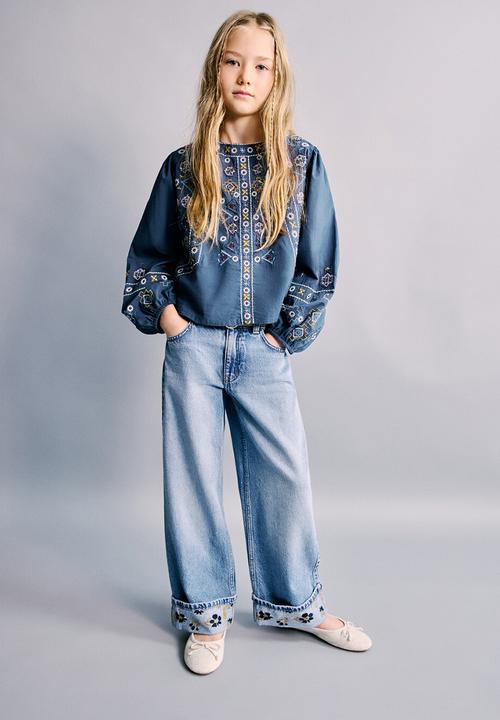 MANGO - Blouse RANIA - Navy