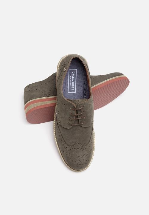 Jack & Jones - Smart nuback brogue shoes 